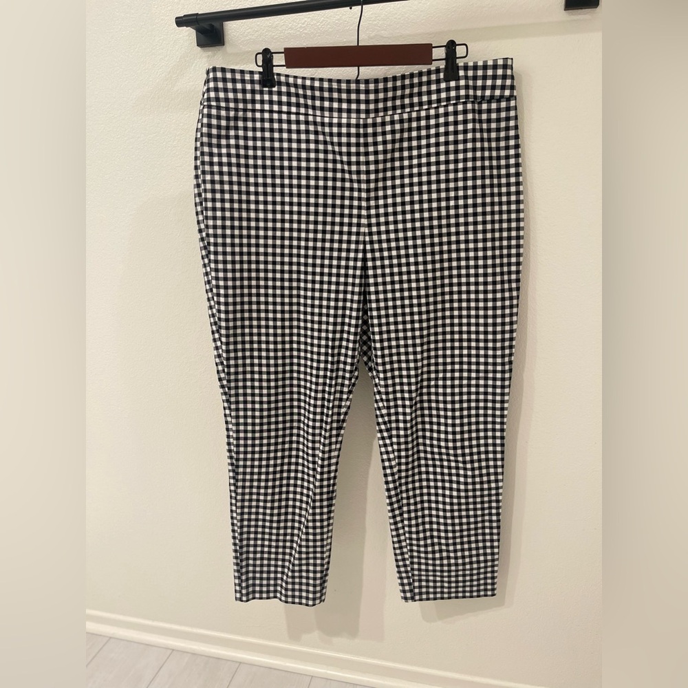 Talbots chatham ankle pant gingham 16 - Picture 2 of 8
